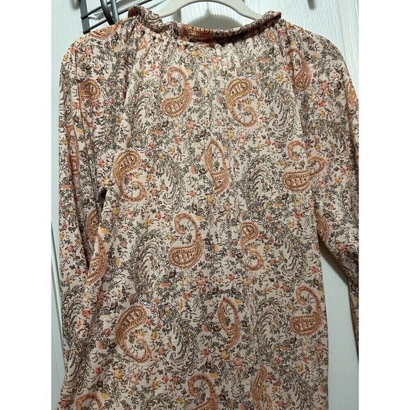 Buckle Daytrip floral blouse Women’s XS Ditzy Cottagecore Lightweight Boho Pink - Picture 6 of 15